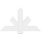 Ekena Millwork Kennewick Architectural Grade PVC Gable Bracket, 48"W x 28"H x 2"D x 6"F, 14/12 Pitch GBP048X28X0206KEN00 - alternate 3